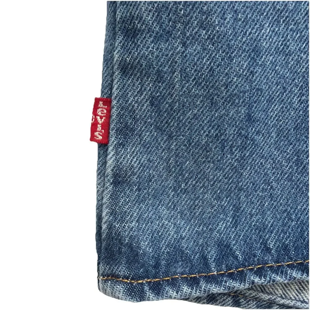 Levi's Charlie Denim Crop Top Women XXL Blue Slim Fit 100% Cotton Cowgirl Casual - Picture 9 of 13